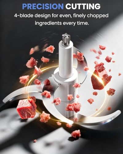 Image of LINKChef Food Processor, 10 Cup Electric Food Chopper, 600W Meat Grinder
