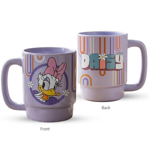 Image of Clay Craft - Official Daisy Duck Print, Fine Ceramic Coffee Mug, 500 Ml | Cartoon Character Gift Mug for Kids & Adults | Microwave & Dishwasher Safe | Disney Licensed