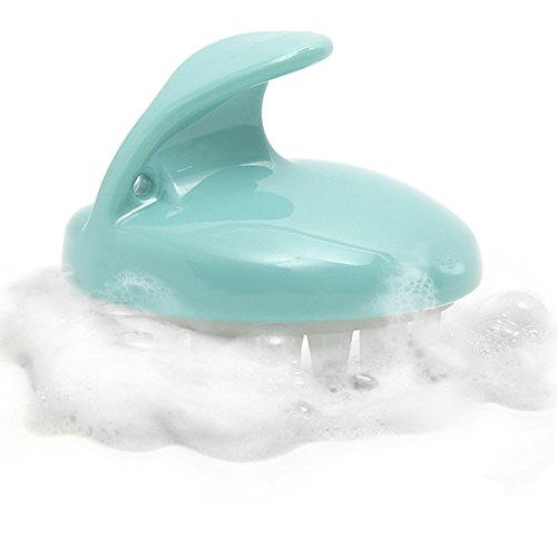 Shampoo Scalp Massage Brush - Scalp Massager - Silicone Comb Rubber Bristles Anti-Slip Scalp Shower Hair Brush Helps Control Dandruff and Increase Scalp Circulation (Green)