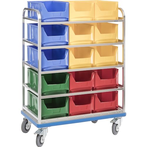 Gmohling - Carrello In Alluminio Per Contenitori 4 Ripiani - 2