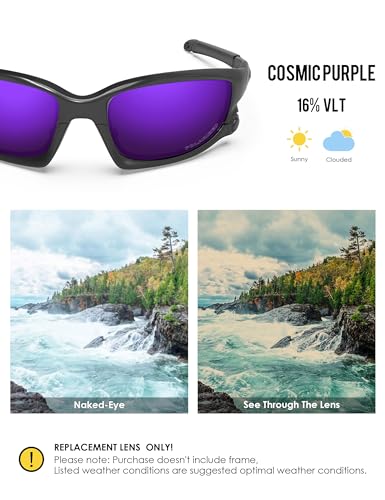 Image of BLAZERBUCK Polarized Replacement Lenses&Sock Kit for Oakley Split Jacket OO9099 Sunglass