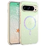 YINLAI für Google Pixel 10 Pro XL Hülle Kompatibel mit Magsafe,Handyhülle Magnetisch Transparent Glitzer Leicht Dünn Cover Hülle Schutzhülle Google Pixel 10 Pro XL 6.8