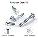 120 PCS White Wall Plate Screws,#6-32 White Outlet Screws Thread Light Electrical Cover Panel Switch Plate Screws (5 Lengths: 3/8