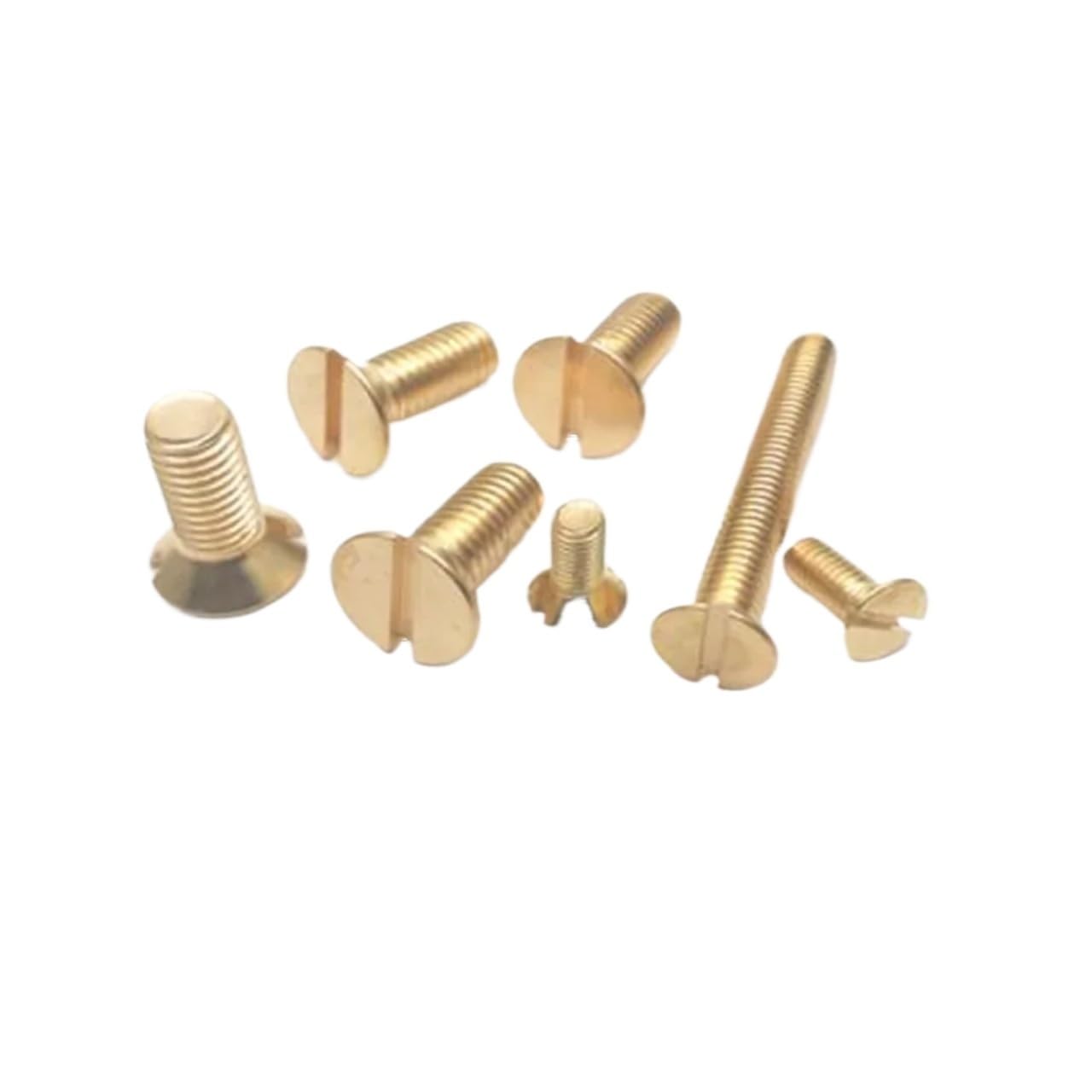 Vis à tête fraisée plate fendue en laiton, lot de 20 ou 100 pièces, M3, M4, M5, M6, DIN963(M3X30 100PCS)