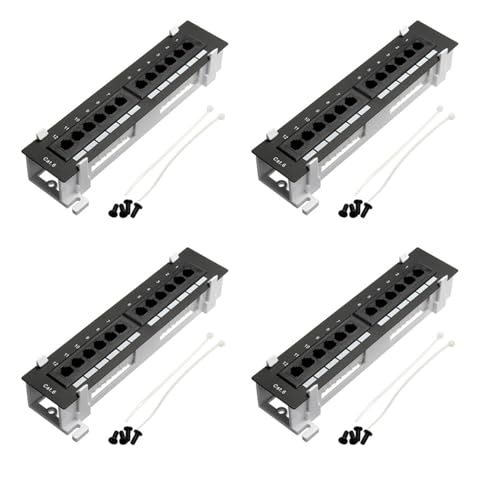 Panneau de raccordement RJ45 CAT6 mural pour ranger les câbles internet de toute la maison