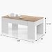 Miroytengo Pack Muebles salón Comedor Completo Color Blanco y Roble Estilo nórdico