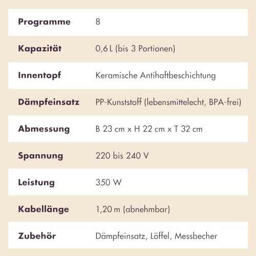 Foto von REISHUNGER Digitaler Reiskocher klein – 0,6 L bis 3 Personen – Schwarz