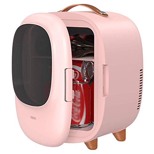 QWER Mini-Kühlschrank Icebox Tragbarer AC/DC-Kühler und Wärmer Thermoelektrisches System Kühlschrank Kleiner Gefrierschrank mit Griff für