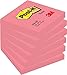 Produktbild Post-it 654NPI Haftnotizen, 76 x 76 mm, neonrosa