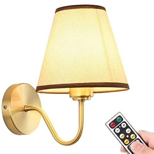 Batteridriven Vägglampa/batteridriven vägglampa,ej fastansluten vägglampa med fjärrdimbar glödlampa, inte kablar Lätt att installera, för sovrum, vardagsrum, TV-vägg, lounge, bondgård Yearn for
