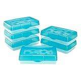 Storex Pencil Case, 8.38 x 5.63 x 2.5 Inches, Teal, Box of 12 (61910U12C)