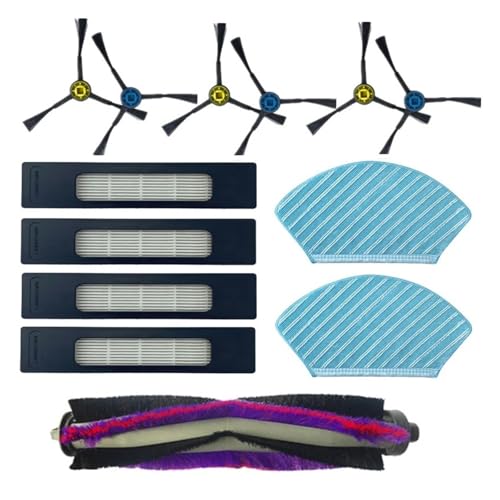 Compatible for Midea M7 M7 Pro Robot Vacuum Cleaner Main Brush Edge Brush HEPA Filter Mop Cloth Replacement Accessories
