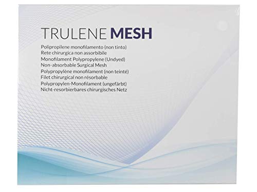 TRULENE MESH, Steriles, Nicht Resorbierbares Chirurgisches Netz aus Monofilem Polypropylen, Größen: 30 x 30 cm, Packung von 1 Stück.