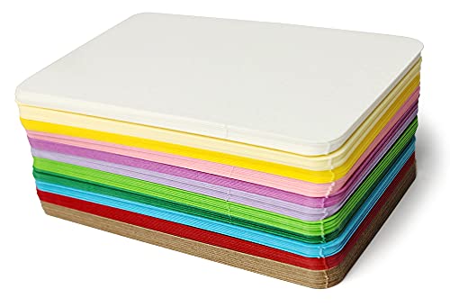PPAPPAPPIYO 3.5 x 2 Rounded Corner Index Cards, 110 Pack - 180gsm