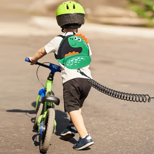 image for Accmor Toddler Harness Backpack Leash + Black Anti Lost Wrist Link, Cu