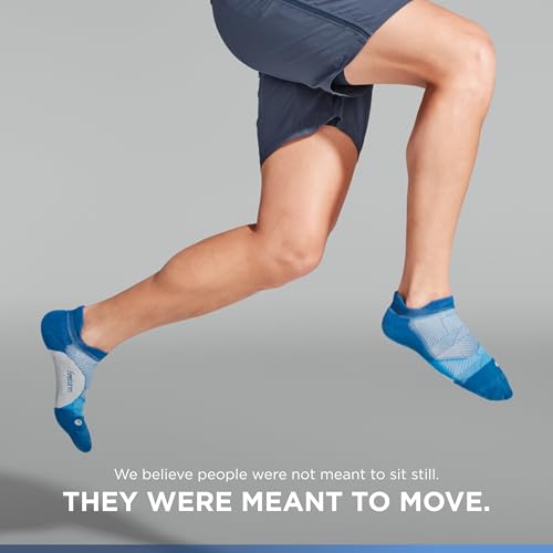 Image of Feetures Elite Light Cushion No Show Tab Sock Wave
