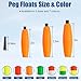JSHANMEI Fishing Bobbers Catfish Floats, Vibrant Hard Foam Peg Floats Strong Buoyancy Cigar Slip Bobbers for Catfish Santee Rig Freshwater Saltwater Fishing Tackle, 2.5in 20pcs Orange