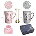 Imagen de YIKILYLIFE Regalos 15 Año Aniversario Boda 2PCS Tazas 400ml para Parejas o Matrimonios
