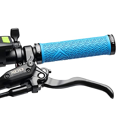 Aurnoet Mountain Bike Handlebar Grips,Shockproof Double Lock Ring Bicycle Handlebar Cover,For Bmx,Mtb,Mountain,Folding Bike Etc #TOP1