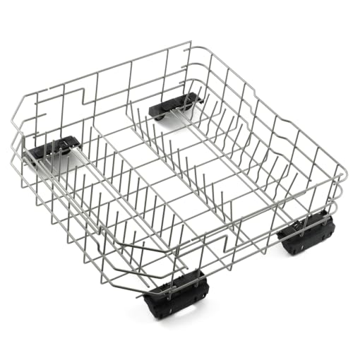 Upgraded WD28X34744 WD28X26099 Lower Rack Replacement Parts for GE Dishwasher Dishrack 20.7 D x 21.6 W GE GDF510PSM0SS GDF510PSJ0SS GDF510PSR0SS WD28X24396 Bottom Drawer Tray Assembly 1 Pack