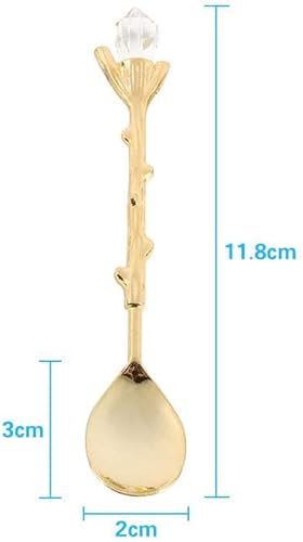 Miniatura 5 de Exquisito juego de tenedores y cucharas retro, cubiertos tallados nostálgicos estilo real para frutas, café, pasteles, postres, aperitivos dulces,