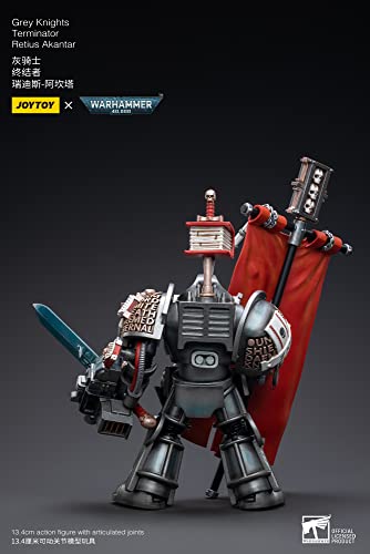 Bloomage Joytoy (Beijing) Tech Warhammer 40K: Grey Knights Terminator Reinus Akantar 1:18 Scale Figure #TOP1