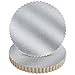 Round Cake Boards - 12-Pack Cardboard Scalloped Cake Circle Base, 10-Inch Diameter, Silver
