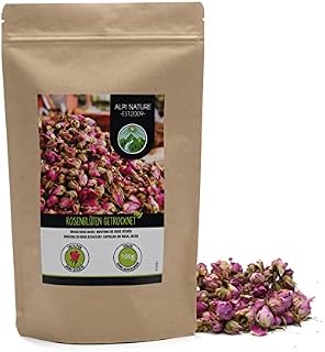 Rose Buds Dried, Rosebuds Infusion (100g, 3.5 oz), Rosebuds Tea, Dried Rose Petals, Rose Tea, 100% Pure and Natural
