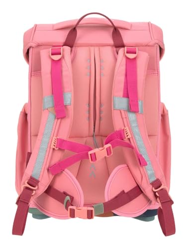LÄSSIG 7-teiliges Schulranzen Set Kinder/School Set Slim Unique pink
