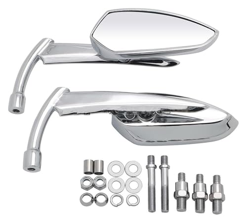 Espejos retrovisores moto cromados para Suzuki Volusia Boulevard y Marauder