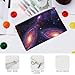 Fashion Small Canvas Coin Purse for Men Women Portable Coin Bag Purple Blue Galaxy Change Zipper Pouch Makeup Organizer Bag