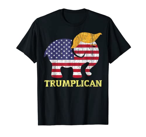 Regalo republicano de las elecciones de Trump Hair 2020 Elefante Trumplicano Camiseta Cover