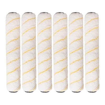 Pro Grade - Paint Roller Covers - 1/2 X 14 Inch Microfiber 6 Pack