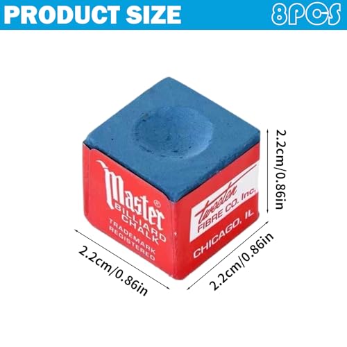 8 Stück Billard Chalk,Billard Kreide Zubehör,Billard Zubehör,Billiard Kreide,Billiard Zubehoer,Billardkreide,Billiard,Pool Queue Würfel,Billard Zubehör Kreide,Billard Kreide Für Amateure Und Profis