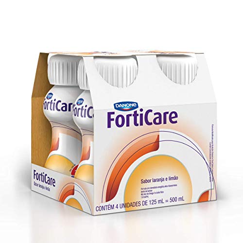 Forticare Laranja-Limão Danone Nutricia com 4 unidades de 125ml