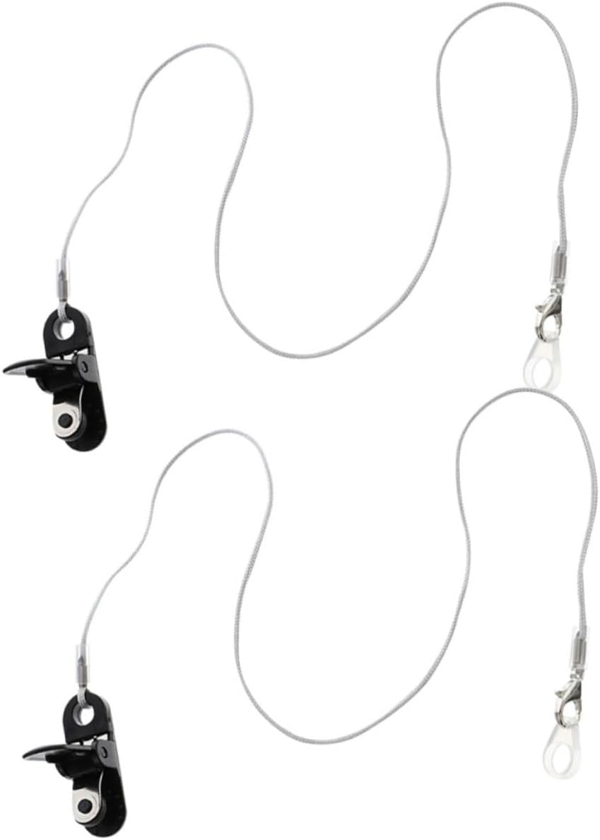 GALPADA 2Pcs Lost Rope for Seniors Convenient Ear Clip Lanyard Portable Hearing Amplifier Holder Single Ear and Binaural Design Practical and Eye Catching