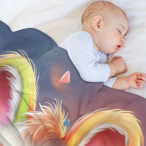 Couverture polaire lapin plaid doux chaud lavable pour protéger votre canapé des salissures - 5
