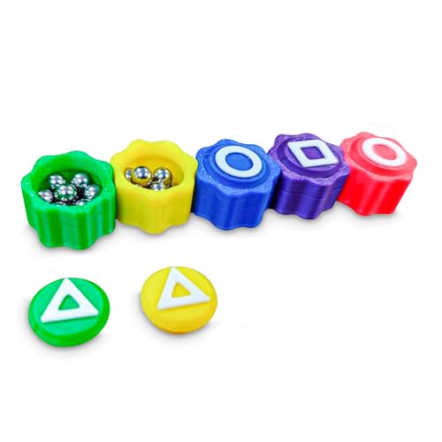 TOYPLASH - Set 5 Dados Gonggi Juego Tradicional Coreano - Juego de Habilidad y Destreza para Niños y Adultos (Bolsa de Plástico)