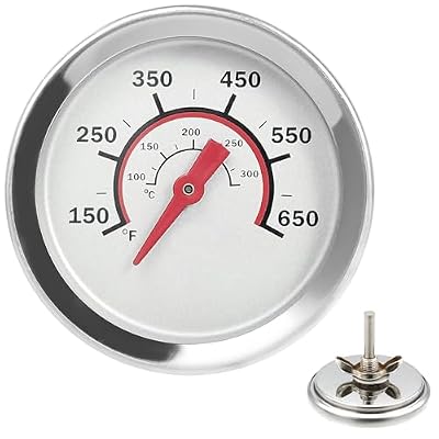 1.8" Lid Thermometer for Charbroil, BBQ Temperature Gauge G432-8L00-W1 for Advantage 4/6 Burner & Tru-Infrared Performance 2 Burner,for 463625217 463229521 463238218 463243518 463274419 Heat Indicator