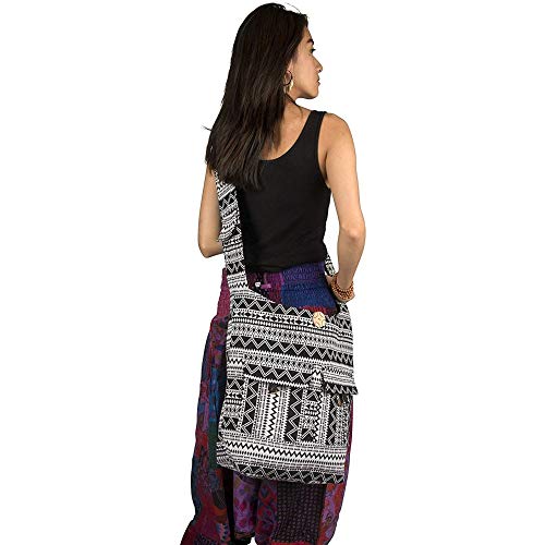Image of SUVASANA Large Sling Shoulder Bag for Men Women Casual Comfortable Everyday Purse Travel Women's Cross-body Bags