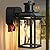 OYKYOHEI Porch Lights with GFCI Outlet, Dusk to Dawn Motion Sensor Outdoor Lights with E26 Sockets & Glass Shades, Waterproof Anti-Rust Sconce Light, Outside Wall Lamps for House, Black