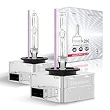 Sinoparcel D1S/D1R Xenon HID Headlight Bulb - 10000K 35W High Low Beam Replacement Lights - Pack of 2