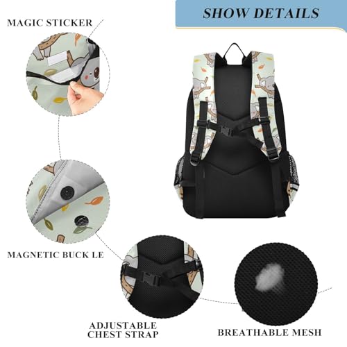 Sac à dos ordinateur enfants vert A2361 cartable koala