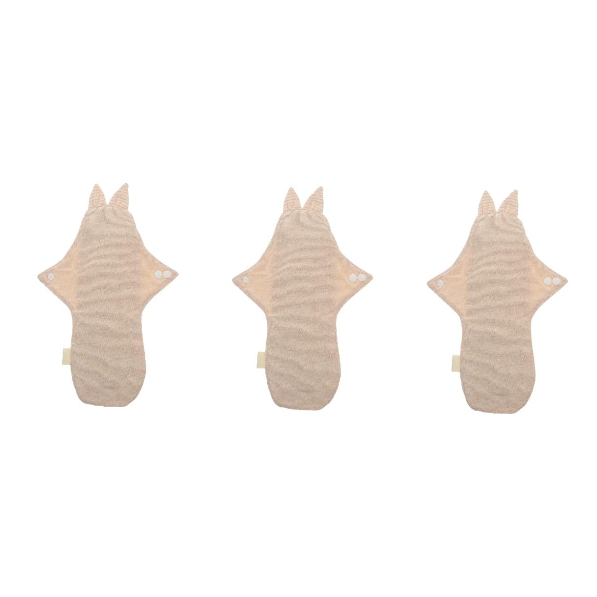 3 Piezas De Las Aletas Festoneadas Paño Absorbente Almohadillas Para La Cama De Incontinencia Mama Panty Liner Absorbencia Menstrual Tampón Sector Algodón