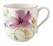 Villeroy & Boch Mariefleur Basic Taza grande, 480 ml, Altura: 11 cm, Porcelana Premium, Blanco/Multicolor