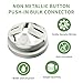 Arborix Electrical Box Knockout Plugs Romax Connectors Junction Box Adapter Non-metallic Push In Cable Connectors Snap In Conduits Fittings Plastic Connectors Trade Sizes 3/8 Inch 70 Pcs
