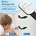 10 Pack Cabinet Locks Baby Proofing, SOGUDE Child Proof Cabinet Locks with 3M Adhesive Child Safety Locks for Refrigerator, Doors, Drawer Locks No Drilling, Cabinet Locks for Babies- Black