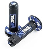 7/8' Motorcross Handle Grips Dirt Bike 22mm 24mm Truster Grips Motorcycle Ergonomic Bar End Non Slip Grip Gel Gep Scooter Cruiser Racing Mountain (Black Blue, Pro Taper)