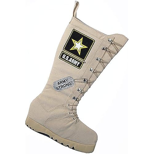 Kurt Adler 19-Inch U.S. Army Combat Boot Applique Stocking
