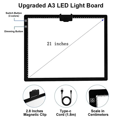Asras A3D40 Light Board For Tracing thumb #5